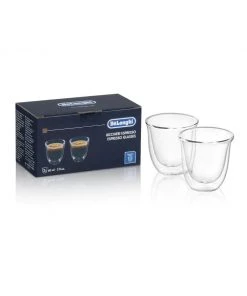 Delonghi Accessories Accessories De'Longhi Espresso Cups, Double Wall Thermal Glasses, 2 Oz, Set Of 2