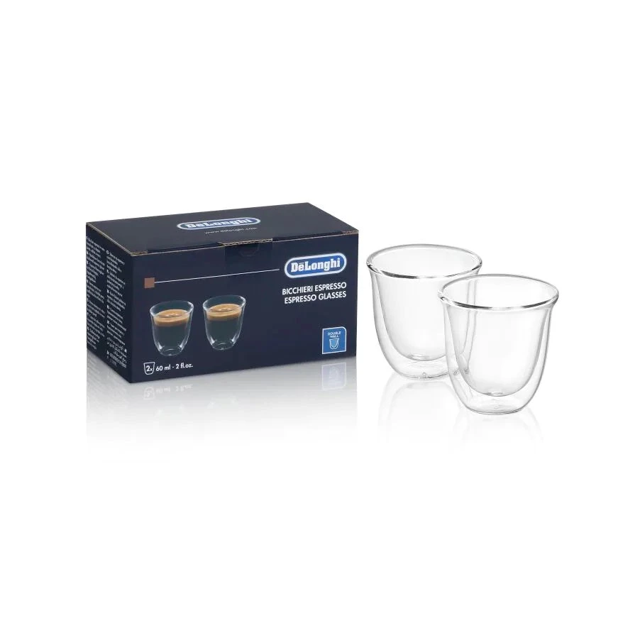 Delonghi Accessories Accessories De'Longhi Espresso Cups, Double Wall Thermal Glasses, 2 Oz, Set Of 2 1 Delonghi Accessories Accessories De'Longhi Espresso Cups, Double Wall Thermal Glasses, 2 Oz, Set Of 2