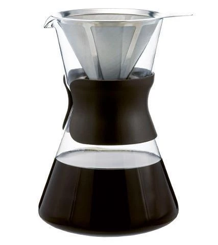Accessories GROSCHE Portland Pour Over Coffee Maker Brown Sleeve Permanent Stainless Steel Filter 1000ml 1 Accessories GROSCHE Portland Pour Over Coffee Maker Brown Sleeve Permanent Stainless Steel Filter 1000ml