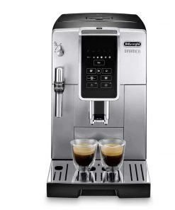Delonghi Coffee Machines Delonghi Dinamica ECAM35025SB Automatic Coffee & Espresso Machine With Iced Coffee + Adjustable Milk Frother – Silver