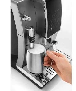 Delonghi Coffee Machines Delonghi Dinamica ECAM35025SB Automatic Coffee & Espresso Machine With Iced Coffee + Adjustable Milk Frother – Silver