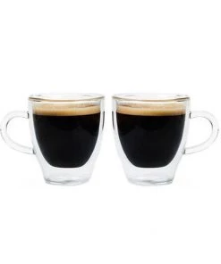 Accessories Glassware: GROSCHE Double Walled Espresso Turin Cup - 2 X 140ml/4.7 Fl. Oz Accessories