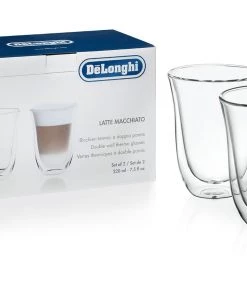 Delonghi Accessories DeLonghi LATTE MACCHIATO DOUBLEWALL THERMO CUP DL - Set Of 2 (5513214611) Accessories