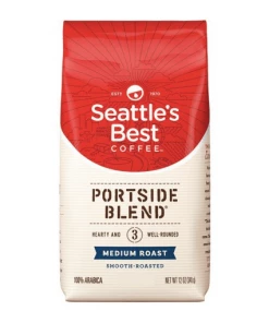 EspressDolce Coffee Machines Seattle's Best Coffee Portside Blend Medium Roast WHOLE BEAN 340gr (6 Pack)