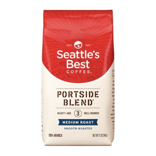 EspressDolce Coffee Machines Seattle's Best Coffee Portside Blend Medium Roast WHOLE BEAN 340gr (6 Pack) 1 EspressDolce Coffee Machines Seattle's Best Coffee Portside Blend Medium Roast WHOLE BEAN 340gr (6 Pack)
