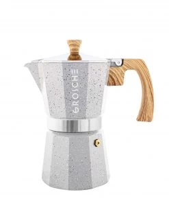 Grosche MILANO STONE Stovetop Espresso Maker - Fosil Grey