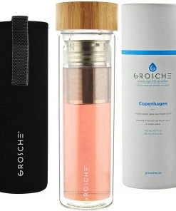 Grosche Accessories Glass Tea Infuser COPENHAGEN - Saturn 450 Ml / 15.2 Fl. Oz