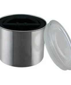 EspressDolce Coffee Machines Planetary Design 32 Oz Chrome Canister