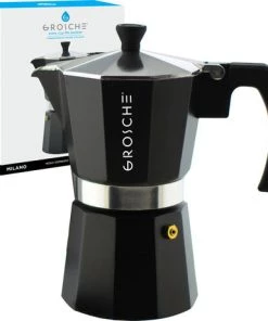 Grosche MILANO Moka Espresso Maker - Black Accessories