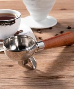 Accessories Accessories 58 Mm Portafilter W/rosewood Handle, Double Basket, And Double Spout