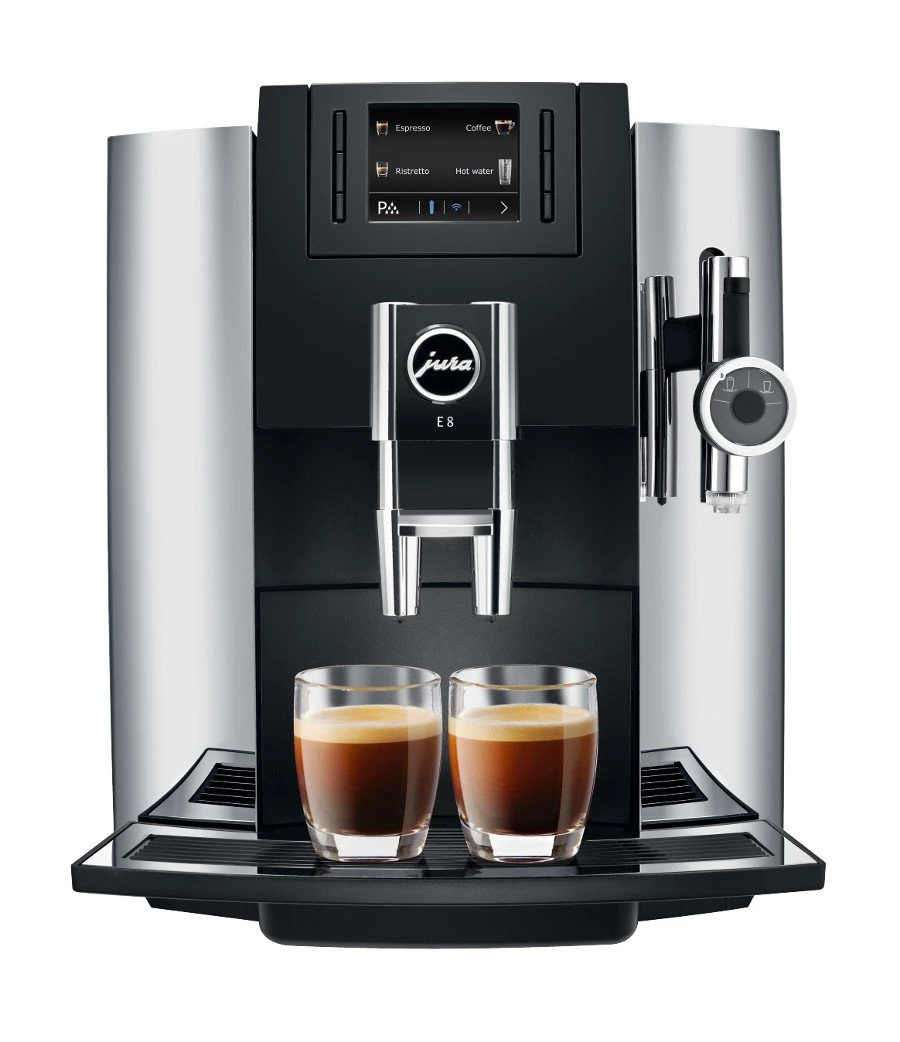Jura Home Machines Jura E8 Chrome Super Automatic Coffee Machine Home Super Automatic 1 Jura Home Machines Jura E8 Chrome Super Automatic Coffee Machine Home Super Automatic