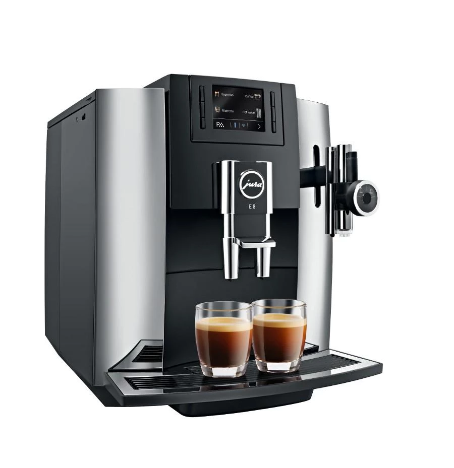 Jura Home Machines Jura E8 Chrome Super Automatic Coffee Machine Home Super Automatic 2 Jura Home Machines Jura E8 Chrome Super Automatic Coffee Machine Home Super Automatic