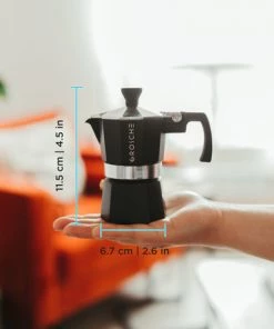 Grosche MILANO Moka Espresso Maker - Black Accessories