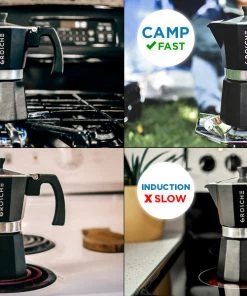 Grosche MILANO Moka Espresso Maker - Black Accessories