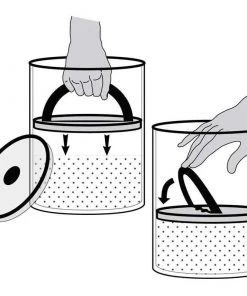 EspressDolce Coffee Machines Planetary Design 32 Oz Chrome Canister