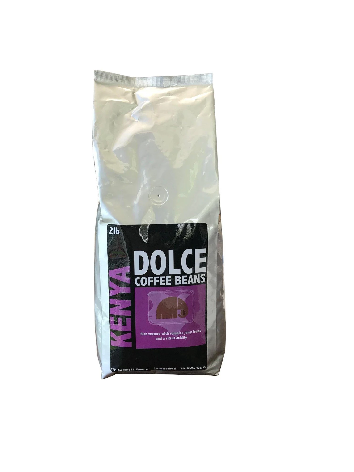 Espresso Dolce Coffee Organic Kenya Beans 2lb 1 Espresso Dolce Coffee Organic Kenya Beans 2lb
