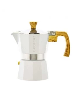 Grosche MILANO Stovetop Espresso Maker - White 9 Cup
