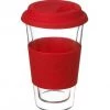 Accessories Accessories GROSCHE Glassware Double Walled Glassen Travel Mug Red 350ml